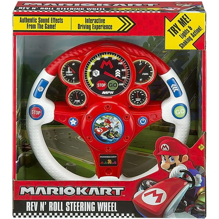 Super Mario Kart Racing Wheel Rev N Roll Steering Wheel for Kids Toys Boy...